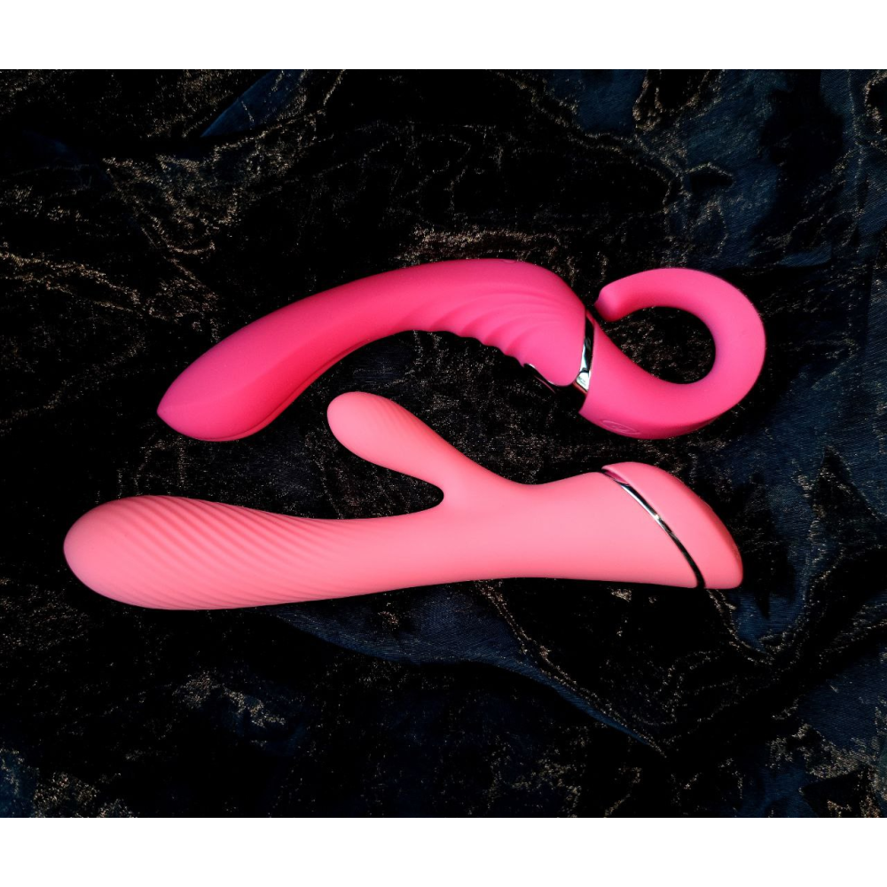 Вагинально-клиторальный вибратор кролик Chisa Lust Ripple Coney, розовый