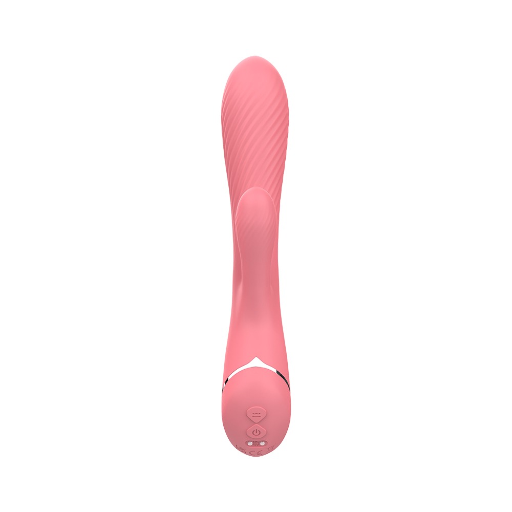 Вагинально-клиторальный вибратор кролик Chisa Lust Ripple Coney, розовый