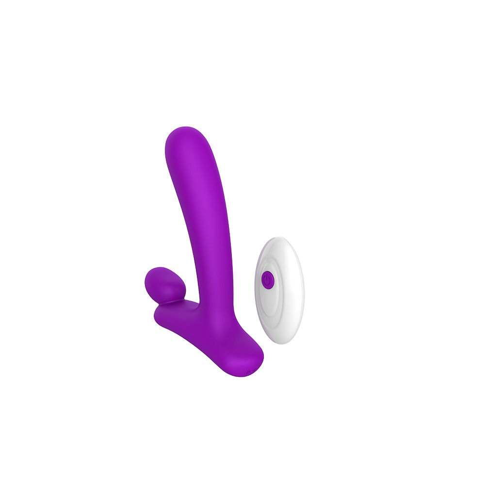 Вибратор в форме буквы" L"со стимуляцией клитора и точки G Chisa Lust Ripple Horny, фиолетовый