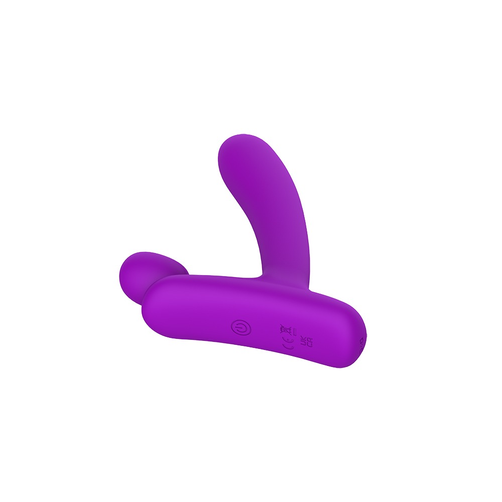Вибратор в форме буквы" L"со стимуляцией клитора и точки G Chisa Lust Ripple Horny, фиолетовый