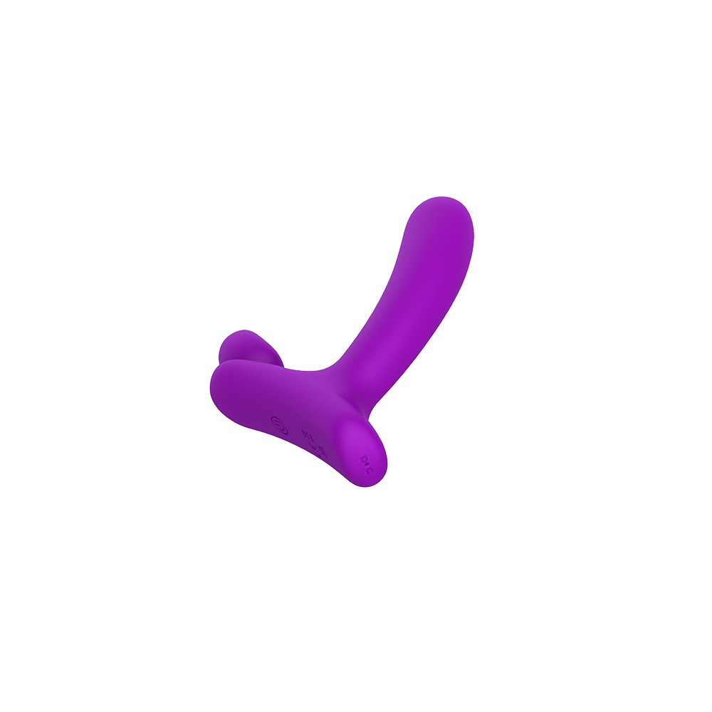 Вибратор в форме буквы" L"со стимуляцией клитора и точки G Chisa Lust Ripple Horny, фиолетовый