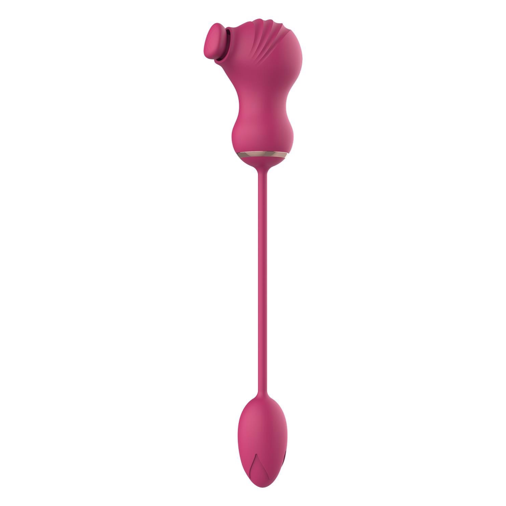 Гибкий двойной стимулятор и вибрационное яйцо Dream Toys Essentials, розовый