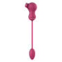 Гибкий двойной стимулятор и вибрационное яйцо Dream Toys Essentials, розовый