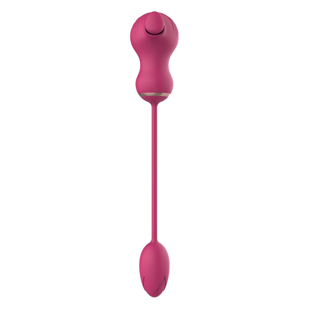 Гибкий двойной стимулятор и вибрационное яйцо Dream Toys Essentials, розовый