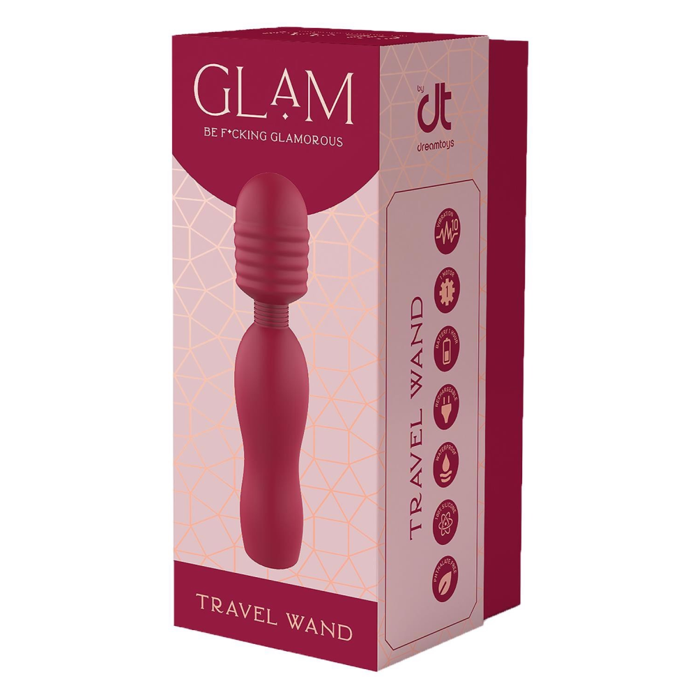 Вибратор микрофон Dream Toys Glam Travel Wand, красный