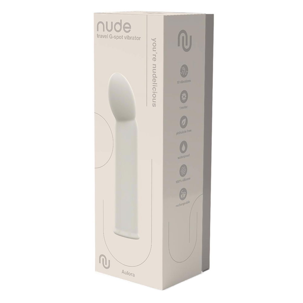 Вибратор Dream Toys Nude Aulora для точки G, серый