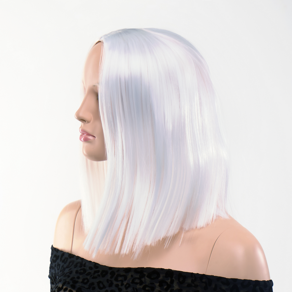 Парик боб каре Fetish Hair белый, 30 см