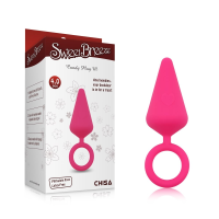Анальная пробка Chisa Candy Plug розовый, M