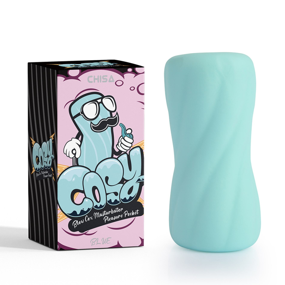 Мастурбатор яйцо Chisa COSY Blow Cox, голубой