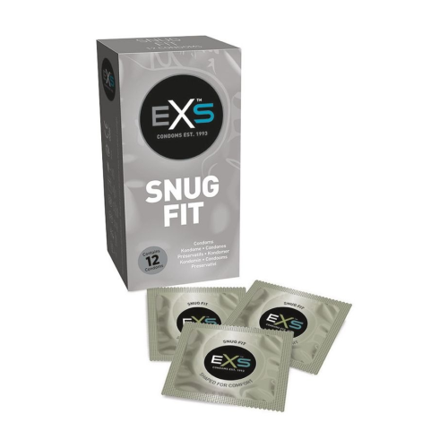 Презервативы EXS SNUG FIT плотно прилегающие, веганские (цена за пачку, 12 шт.)