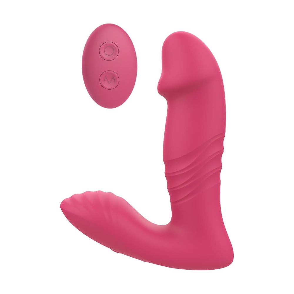 Анальный вибратор DREAM TOYS Essentials с поступательными движениями, розовый