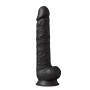 Фаллоимитатор гигантский реалистичный Dreamtoys Real Love на присоске с мошонкой, черный
