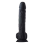 Фаллоимитатор гигантский реалистичный Dreamtoys Real Love на присоске с мошонкой, черный