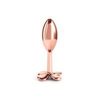 Анальная пробка металлическая NS Novelties Rear Assets Clover, золотая