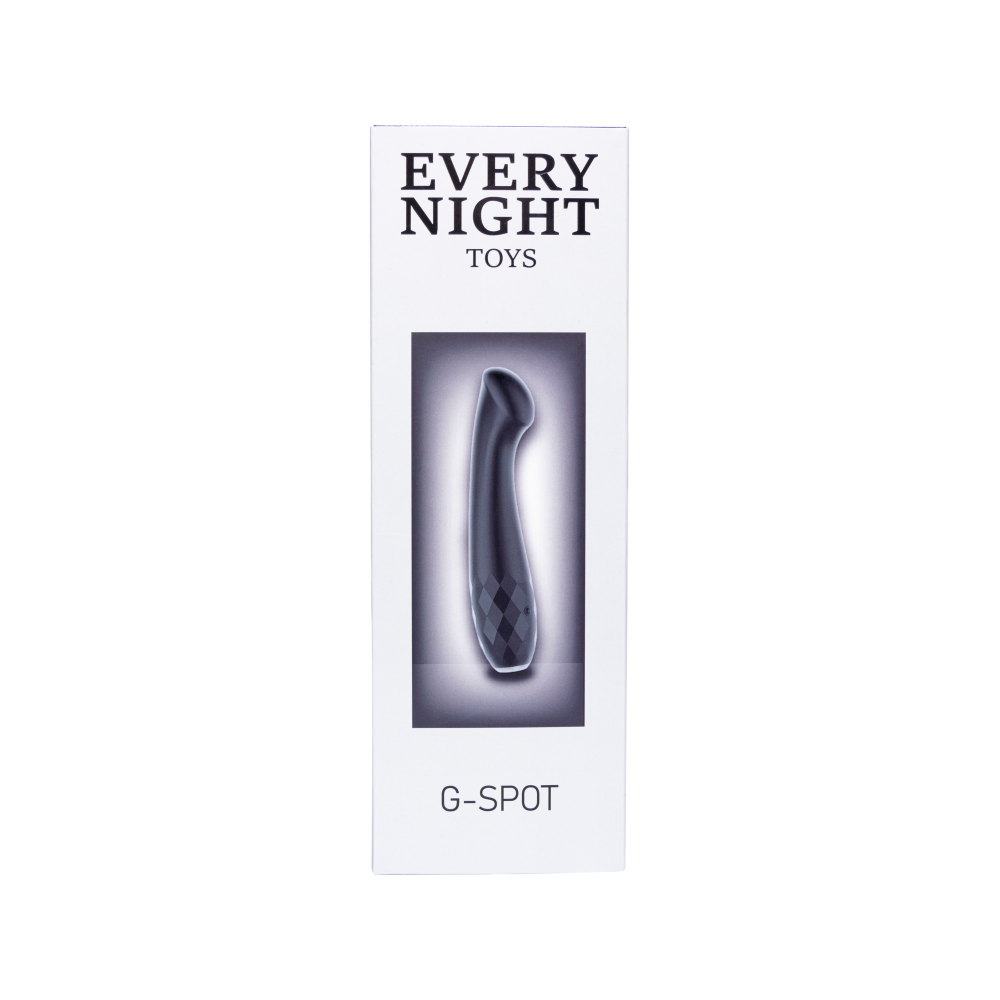 Вибратор с ярко выраженной головкой Every Night Toys для точки G, черный