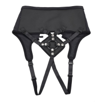 Трусики для страпона Sportsheets Corset с кольцевым креплением, черные