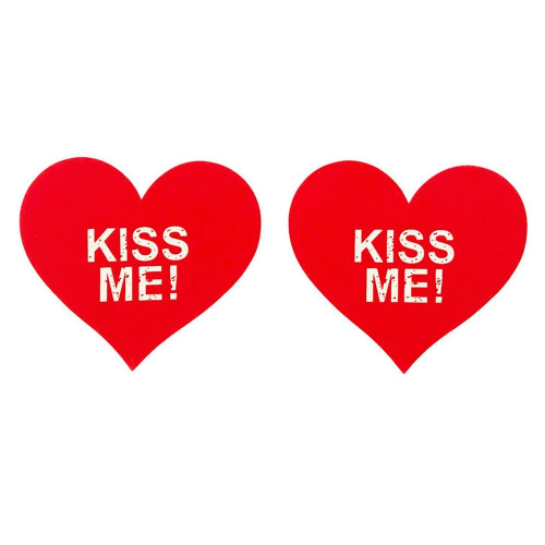 Пестисы на соски Star Night Kiss Me красные сердечки