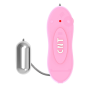 Вибропуля серебристая Chisa Hi-Basic Bullet CNT Mini с розовым пультом управления