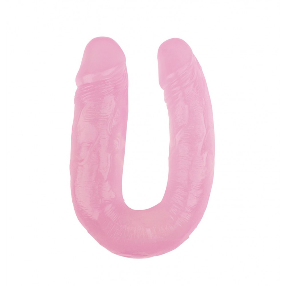 Фаллоимитатор реалистичный двойной Chisa Hi-Rubber 14, розовый
