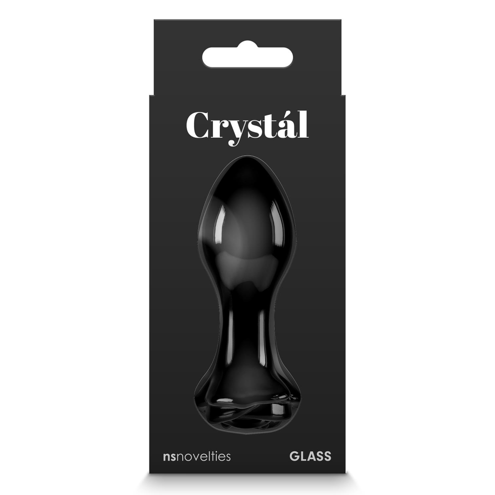 Стеклянная пробка NS Novelties CRYSTAL ROSE BLACK