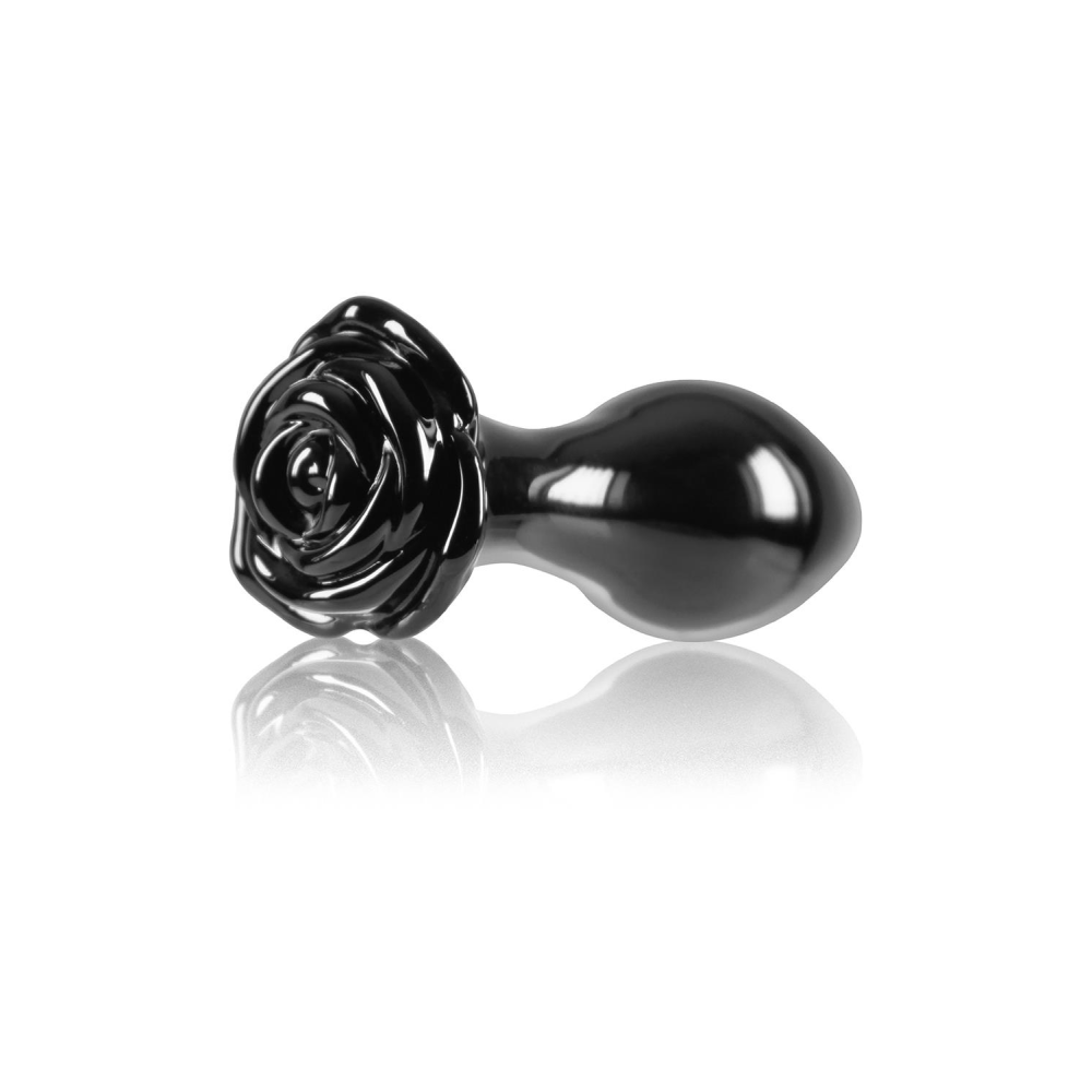 Стеклянная пробка NS Novelties CRYSTAL ROSE BLACK