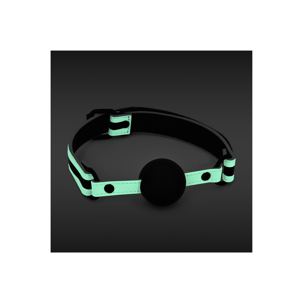 Кляп светящийся NS Novelties GLO BONDAGE BALL GAG