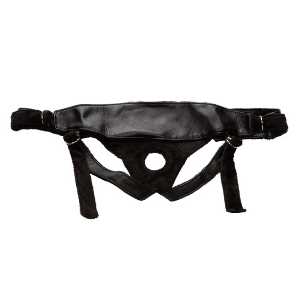 Трусики для страпона Universal Love Rider Platinum Harness, кожзам, черные