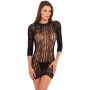 Платье Rene Rofe Lingerie, с геометрическим узором, черное, S/M