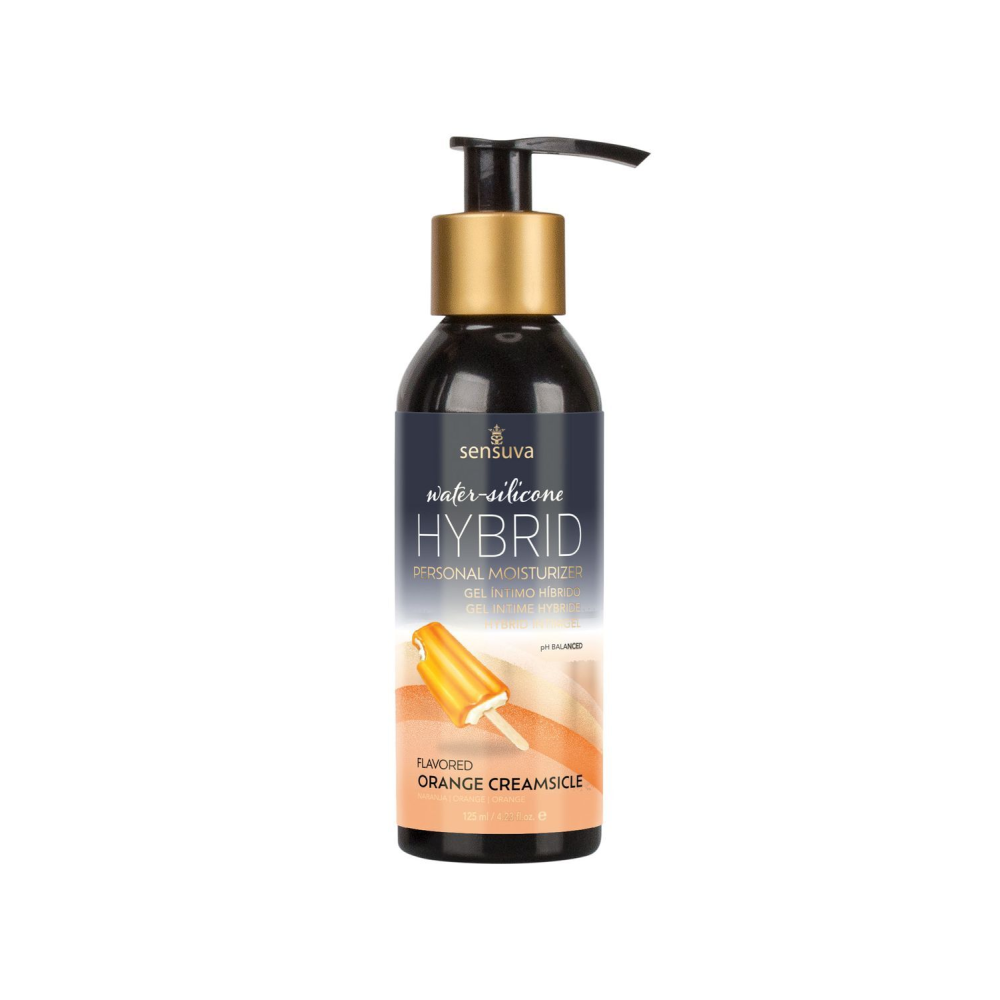 Смазка водно-силиконовая Sensuva Hybrid Orange Creamsicle (125мл) без сахара, можно для оральных лас