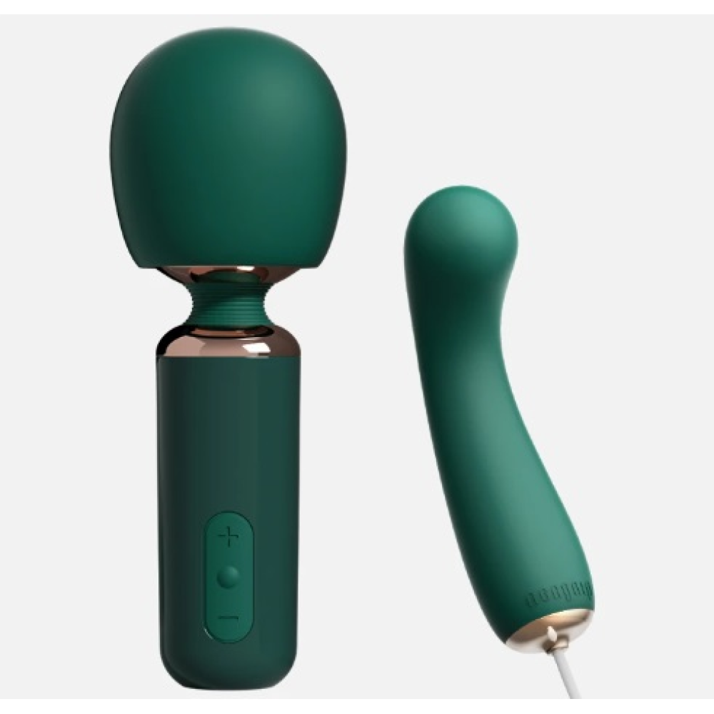 Вибратор-микрофон Qingnan No.5 Powerful Mini Wand Massager, зеленый