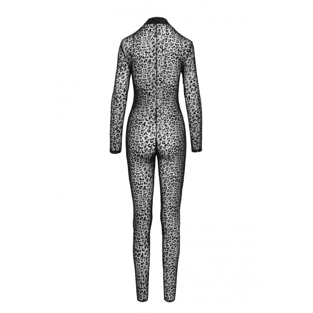 Эротичный комбинезон с леопардовым принтом XL F285 Noir Handmade