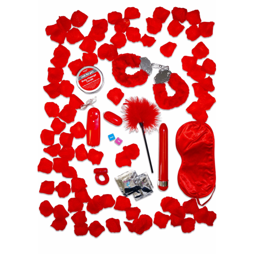 Набор БДСМ игрушек подарочный Toy Joy Romance Gift Set, красный