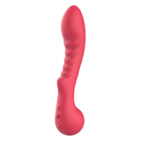 Вибратор рельефный для точки G Dream Toys Amour Aimee, красный