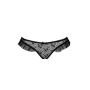 Трусики с оборками Passion Exclusive DONIA THONG XXL/XXXL, black