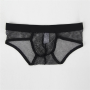 Сексуальные трусы для мужчин Star Night в сеточку, черные, L