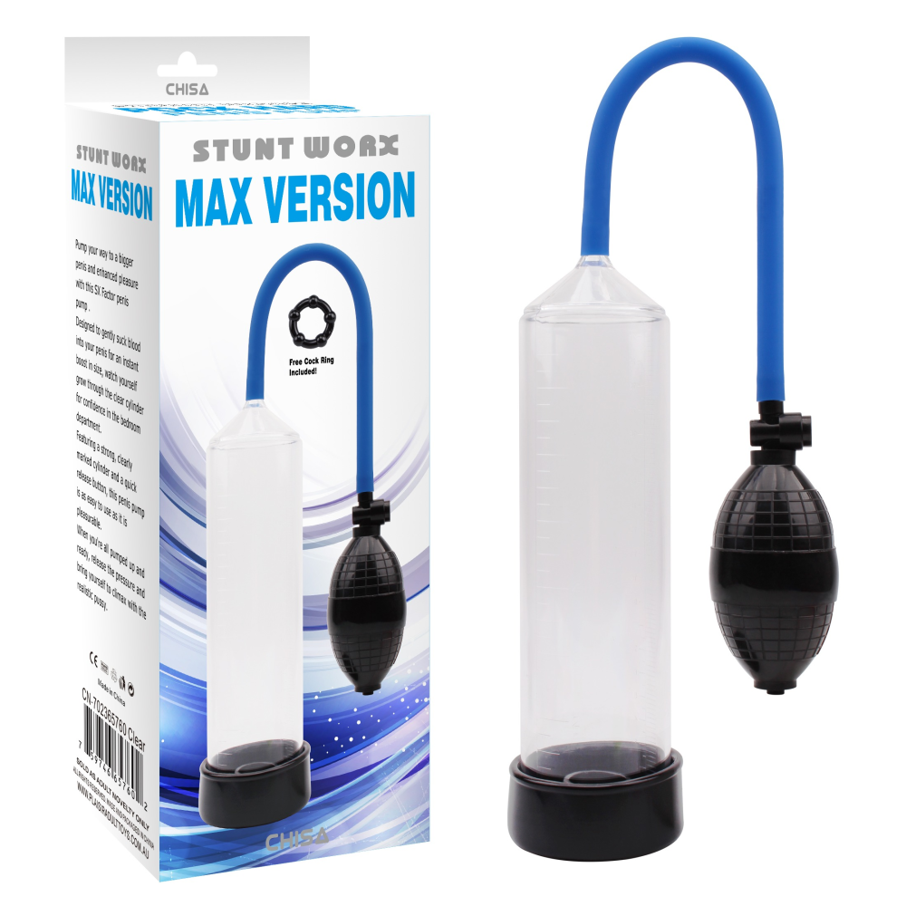 Помпа механическая Chisa Stunt Worx Max Version Penis Pump, прозрачная