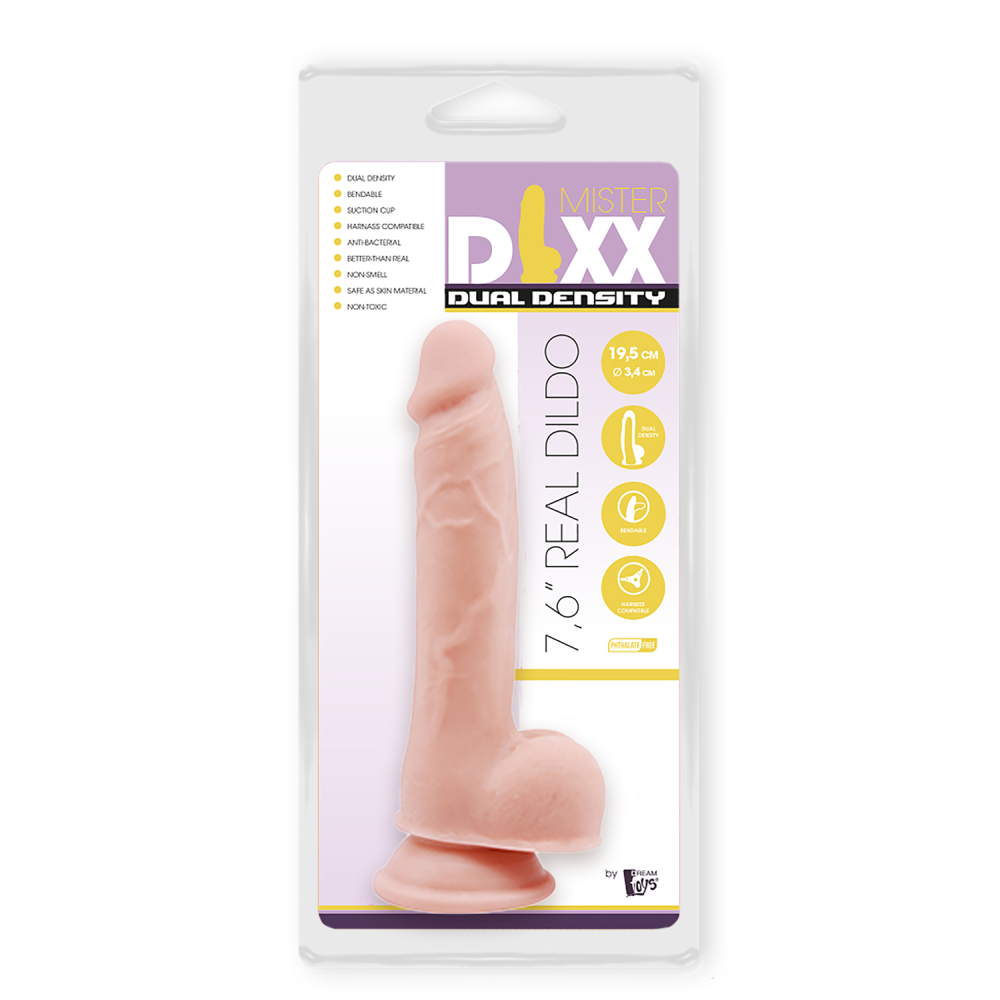 Фаллоимитатор с двойной плотностью MR. DIXX 7.6INCH DUAL DENSITY DILDO