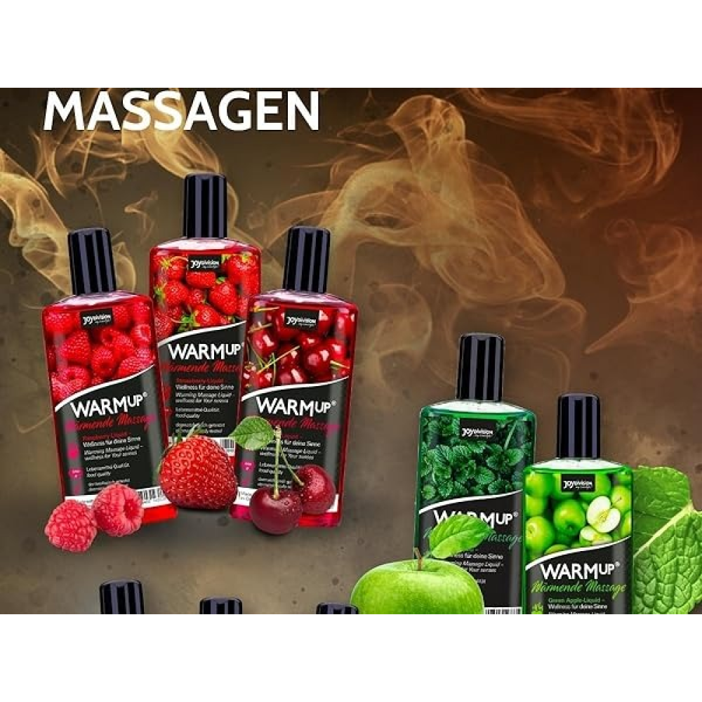 Разогревающее съедобное массажное масло WARMup Strawberry, 150 мл