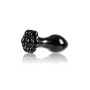 Стеклянная пробка NS Novelties CRYSTAL FLOWER BLACK