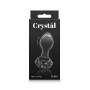 Стеклянная пробка NS Novelties CRYSTAL FLOWER BLACK