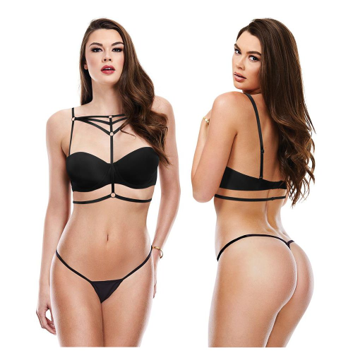 Съемные бретели для бюстгальтера SEXY STRAPPY BRA HARNESS BLACK, OSEXY STRAPPY BRA HARNESS BLACK, OS