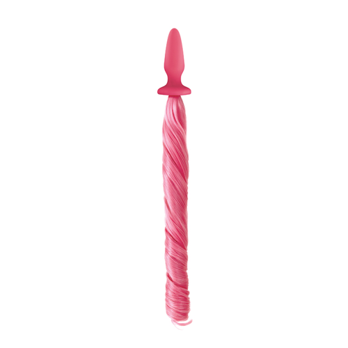 Анальная пробка с хвостом пони, Unicorn Tails, NS Novelties pink