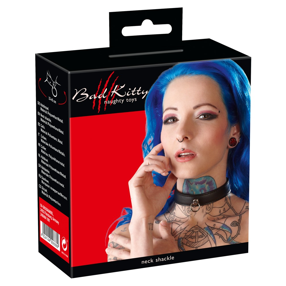Ошейник Bad Kitty Bondage Collar black BK