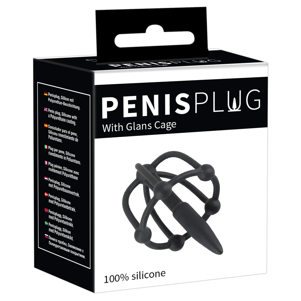 Уретральный катетер с клеткой для головки You2Toys P.Plug, черный