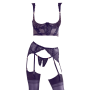 Комплект белья из трех предметов из кружева и бархата Shelf Bra Set 85B/L Shelf Bra Set 75B/S