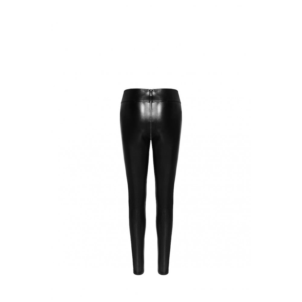 Леггинсы сексуальные со змеиным принтом M F274 Noir Handmade, черные