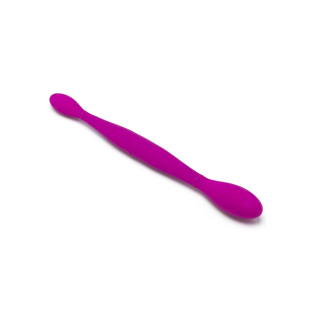 Вибратор двойной нереалистичный TOY JOY Infinity фиолетовый, 37 х 3.5 см