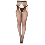 Колготки сетка с имитацией чулок One Size Daring Intimates, черные