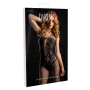 Комбинезон кружевной с открытым доступом Daring Intimates Hex and Lace Net Bodystocking, черный