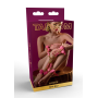 Крестовидный фиксатор для бондажа Taboom Malibu Hogtie с карабинами и кольцом, розовый